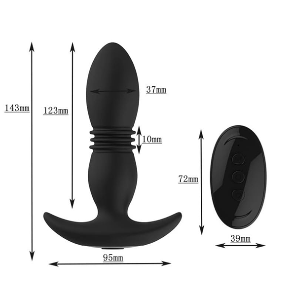 Plug Anal Vibrador telescópico