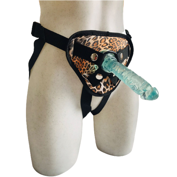 Arnes Leopardo con Pequeño Dildo
