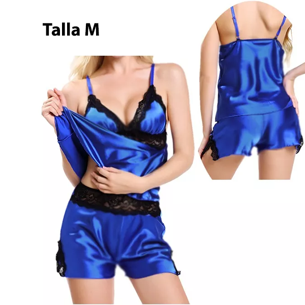 Sexy Conjunto 2 Piezas Lenceria de Satin