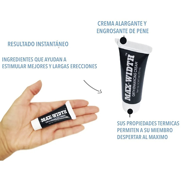 Retardante Engrosador de Pene Max Width 10Ml