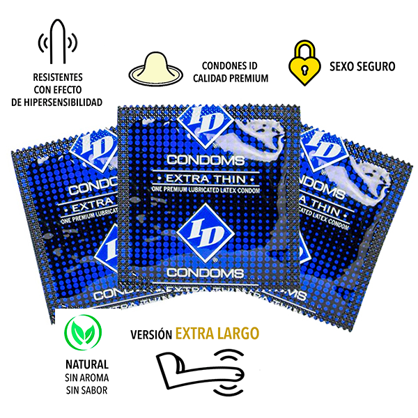 Combo de 3 Condones ID Extra Thin