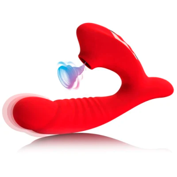 Vibrador Succionador G-Spot 2 en 2