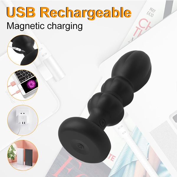 Vibrador Anal Telescópico Control Remoto
