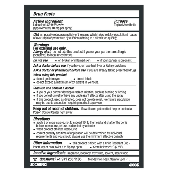 Retardante Masculino Stud 100 Delay Spray