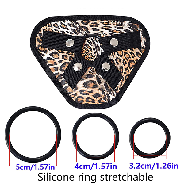 Arnes Leopardo con Pequeño Dildo