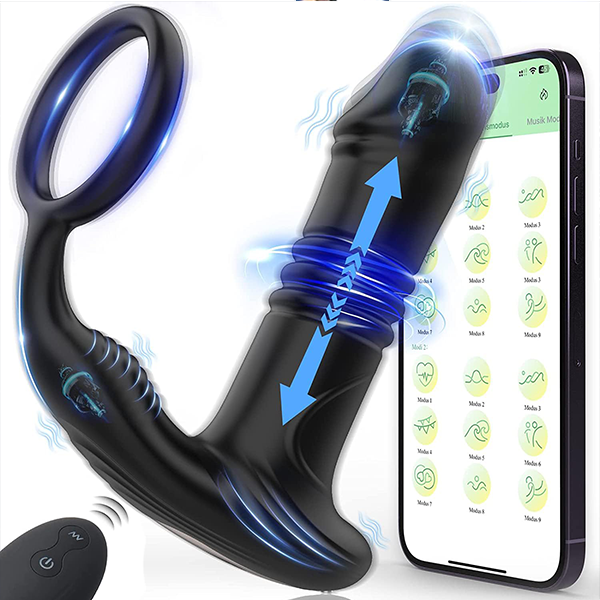 Vibrador Anal Prostático Telescópico App