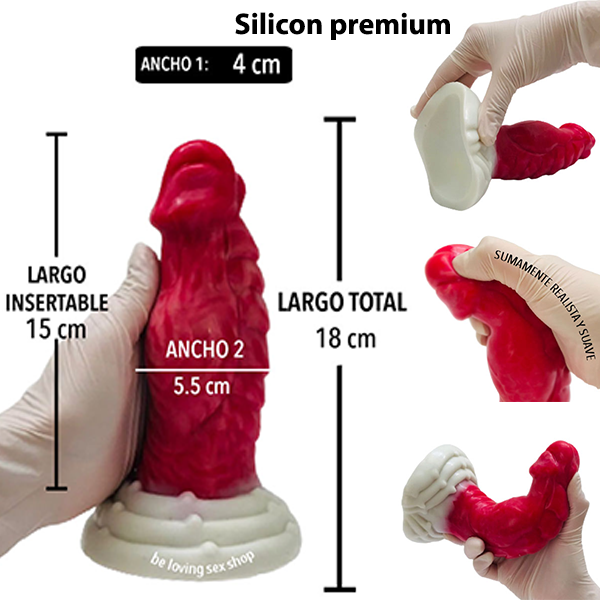 Dildo Monstruo Alien Gordo Silicon liquido