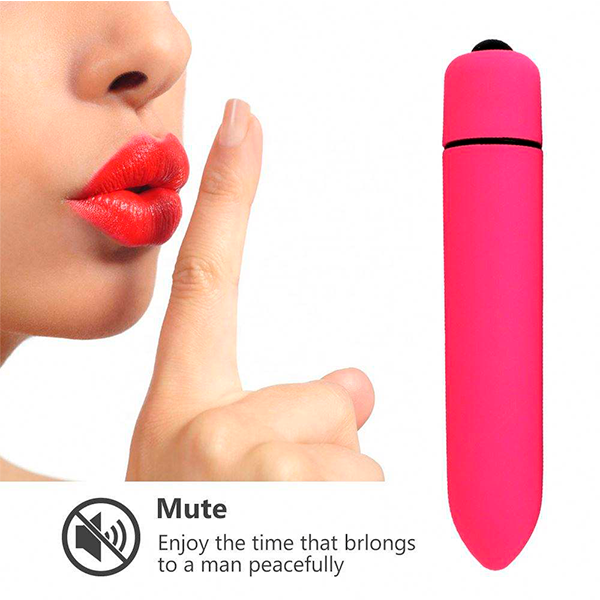 Mini Bala Vibrador Silencioso Rosa