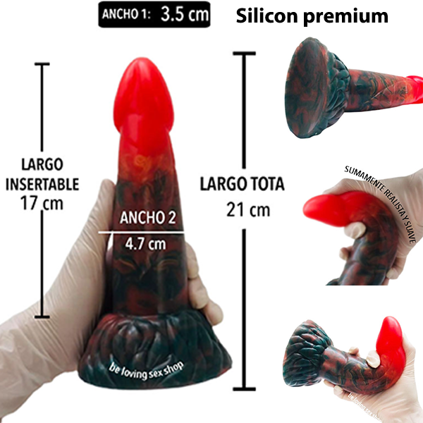 Dildo Monstruo Alien Dragon Silicon Liquido