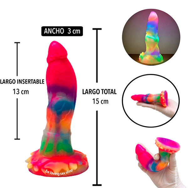 Dildo Pene Venoso Alien Fosforescente