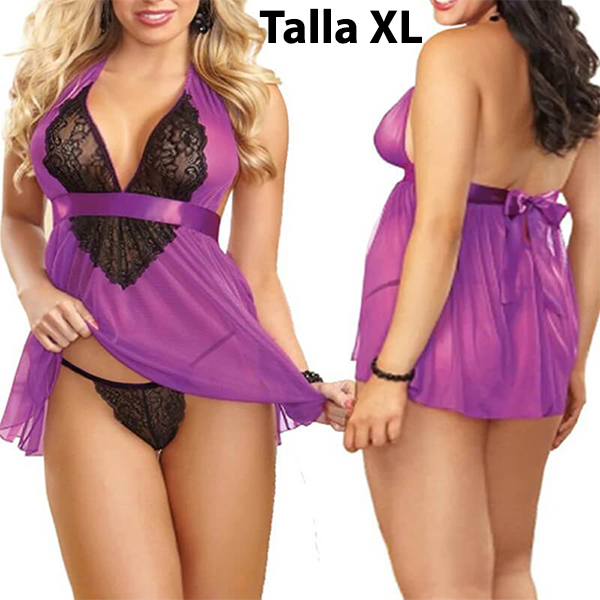 Sexy Camison Lenceria Babydoll Vestido