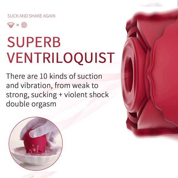 Vibrador Succionador de clitoris en forma de Flor