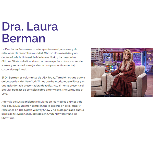 Sanitizante Sex Toy Cleaner Dr. Laura Berman