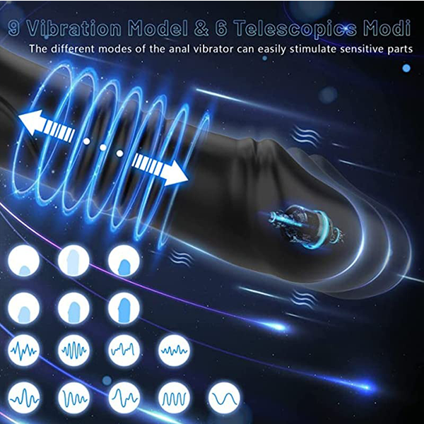 Vibrador Anal Prostático Telescópico App