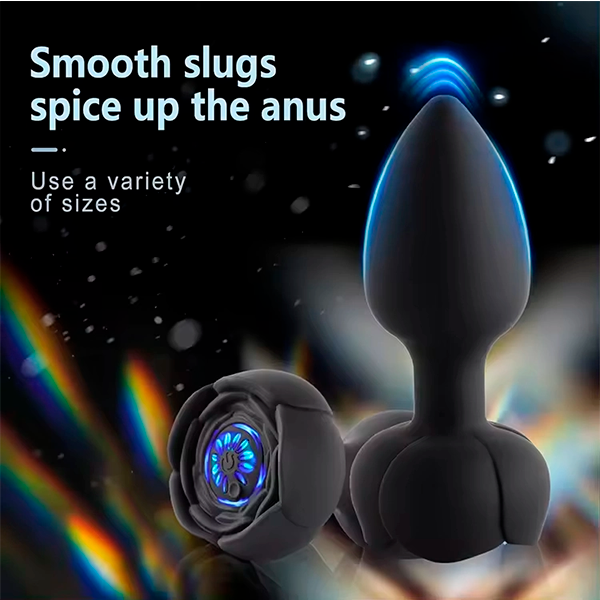 Plug Anal Vibrador a Control con Iluminación