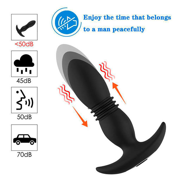 Plug Anal Vibrador telescópico
