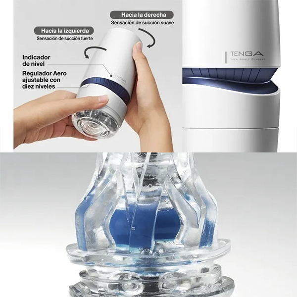 Masturbador TENGA Aero Cobalt Ring Premium