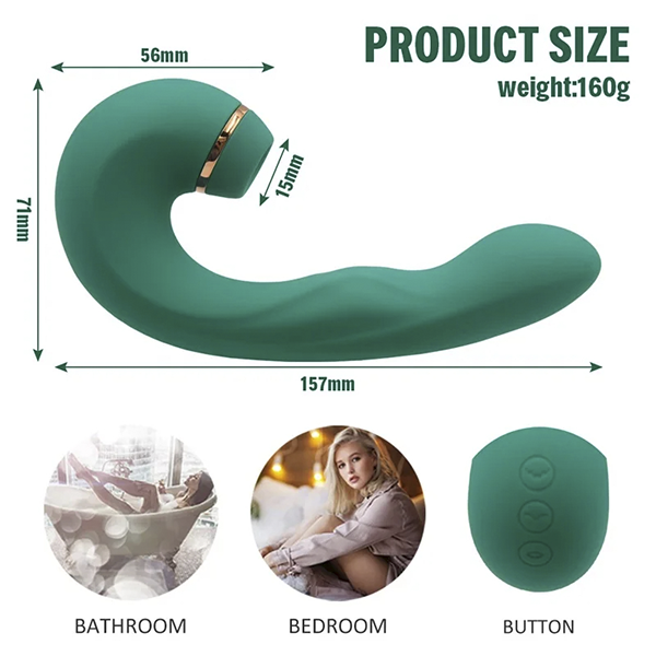 Vibrador Succionador 3 en 1 USB