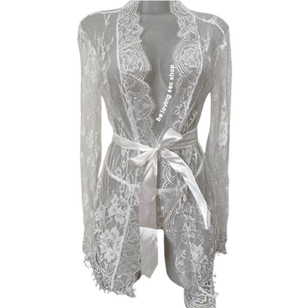 Lenceria Babydoll Vestido Noche Blanco M