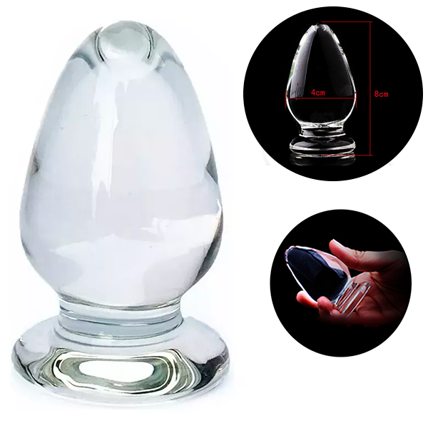 Plug bola Anal Vidrio Hipoalergenico