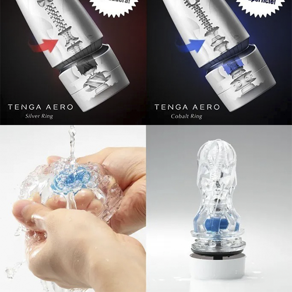 Masturbador TENGA Aero Cobalt Ring Premium