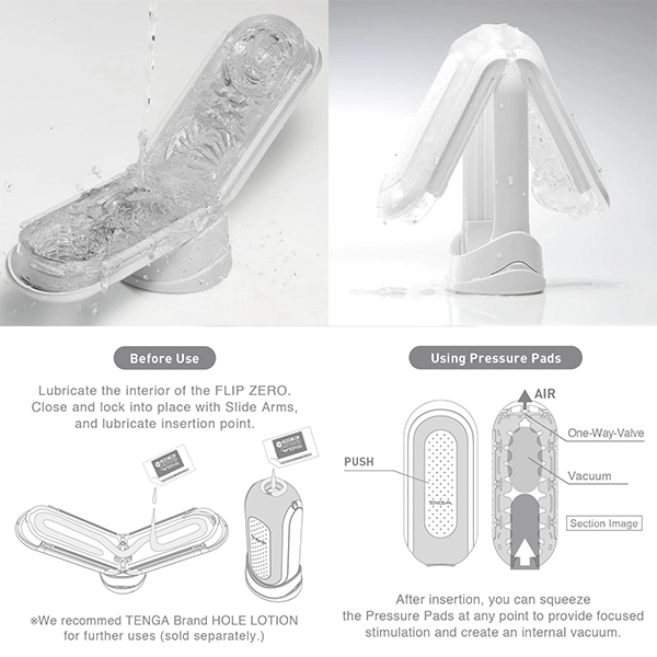 Masturbador Japones TENGA Flip Zero Negro