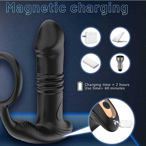 Vibrador Anal Prostático Telescópico App