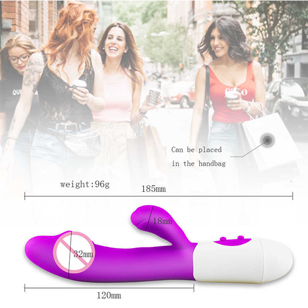 Vibrador Doble Estimulacion Recargable