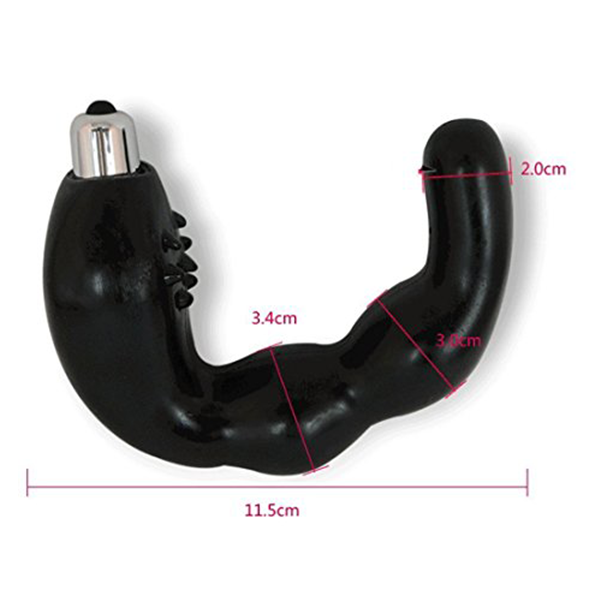 Plug Anal Prostatico Curvo con vibracion