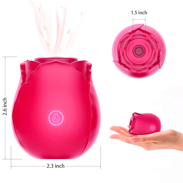 Vibrador Succionador de clitoris en forma de Flor