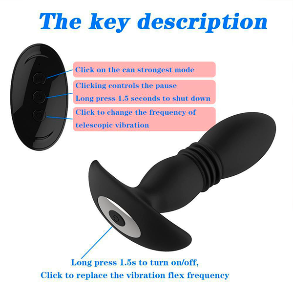 Plug Anal Vibrador telescópico