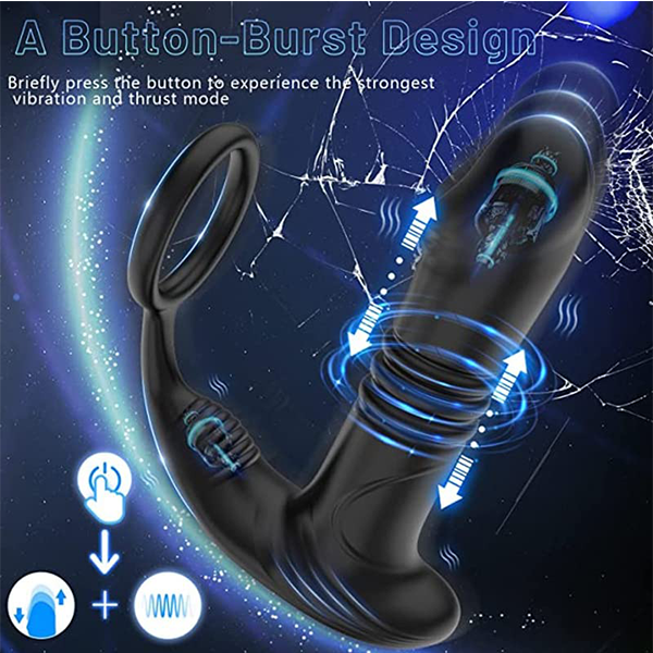 Vibrador Anal Prostático Telescópico App