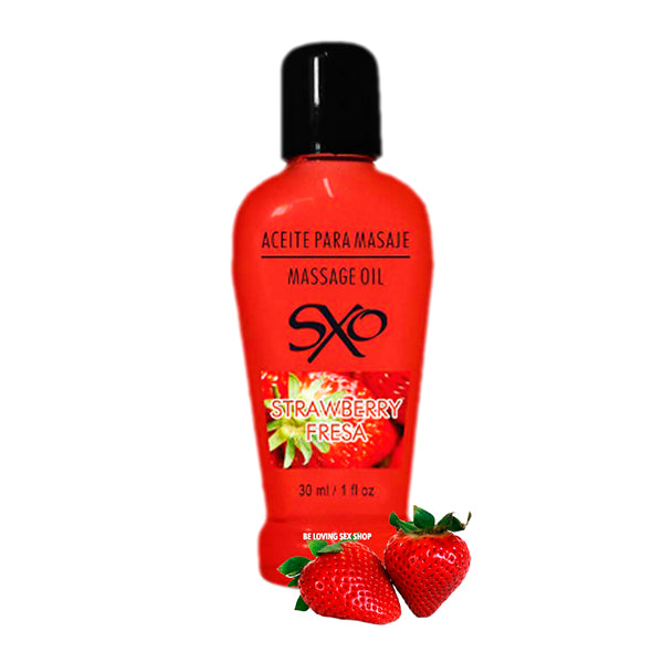 Aceite Para Masajes Comestible Fresa 30 Ml