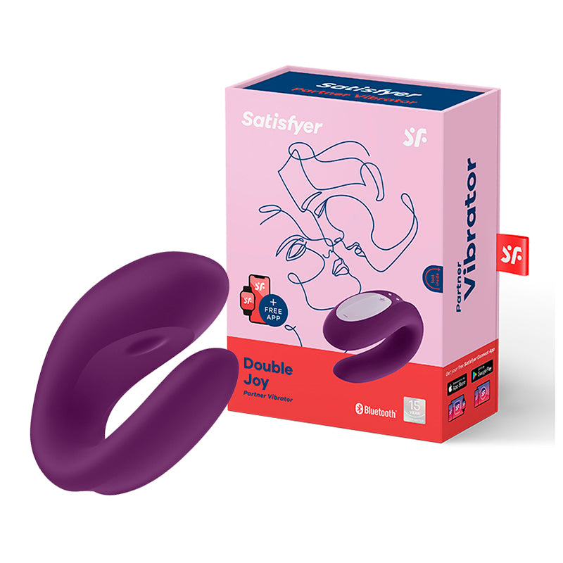 Vibrador Satisfyer Double Joy App Morado