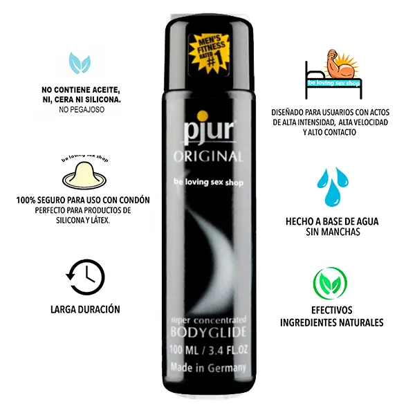 Lubricante Silicon Concentrado Pjur Original 100 Ml