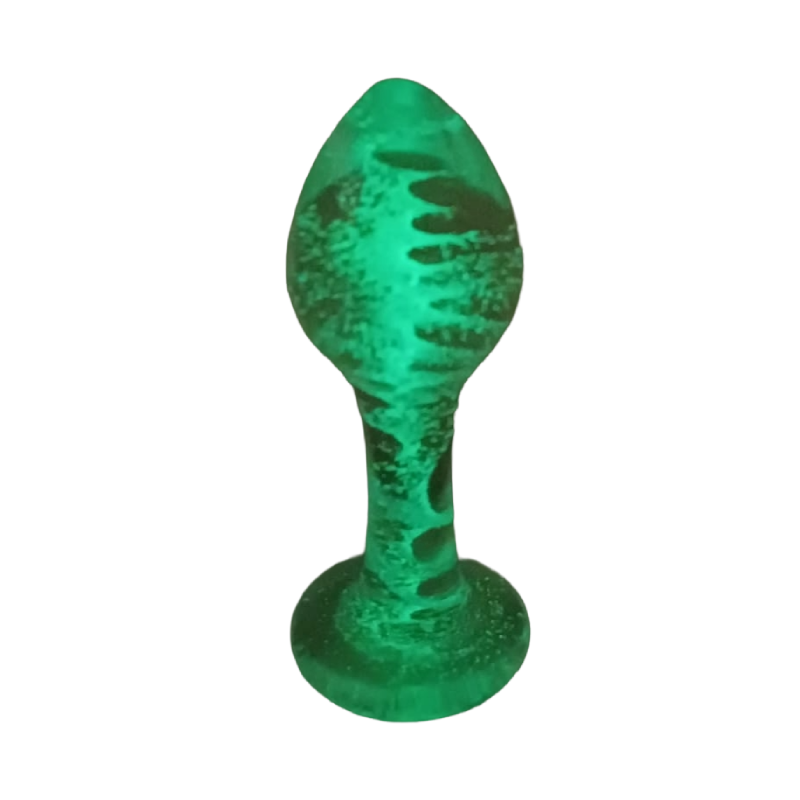 Plug Anal Verde Fosforescente Luminoso