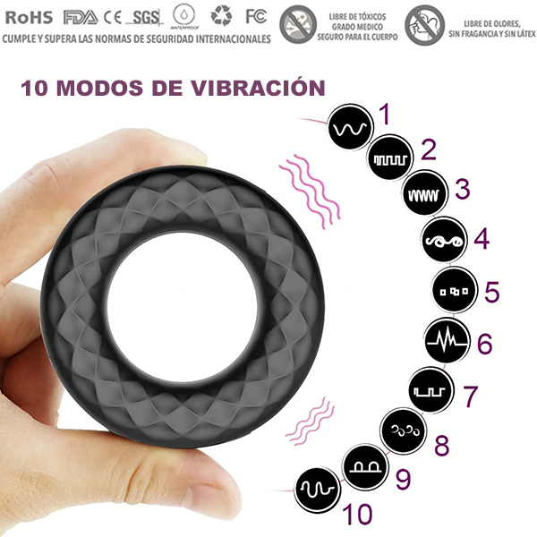 Anillo Vibrador Cockring USB