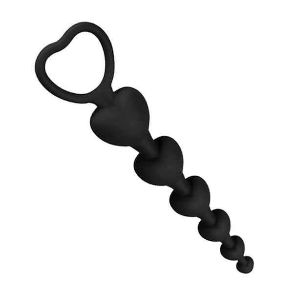 Plug Anal Bolas En Forma de Corazon