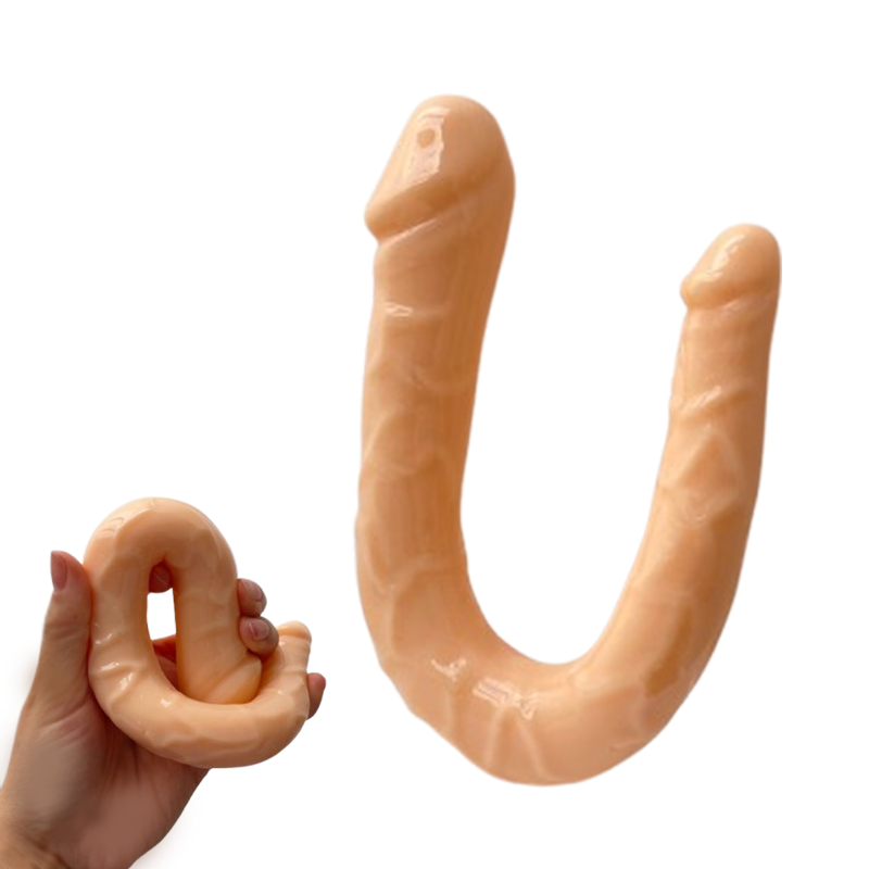 Dildo Doble Suave Cabeza Flexible