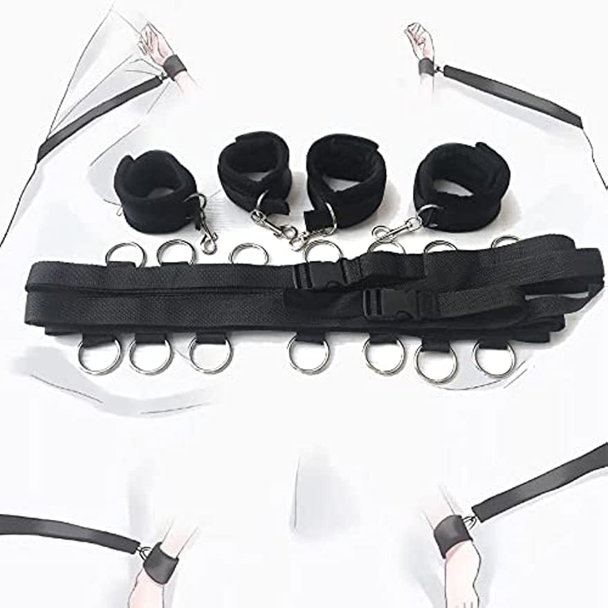 Set De Amarre Bdsm Para Cama Correa