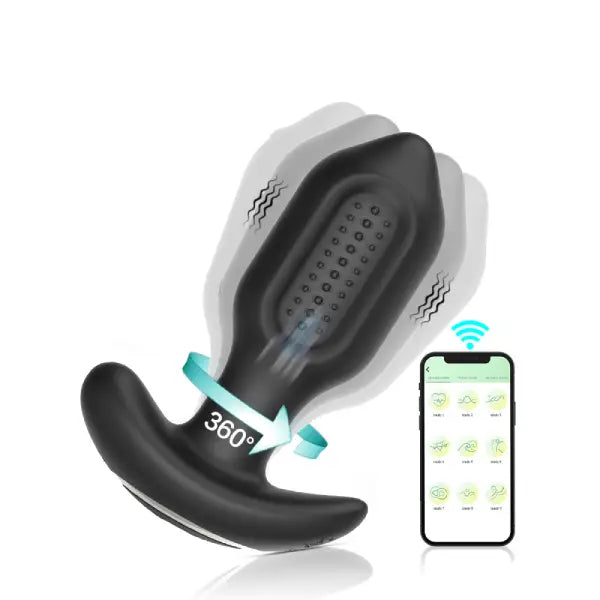 Plug Anal Masajeador Vibrador 360° Control App