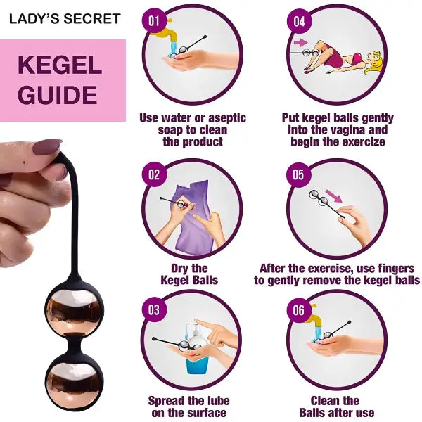 Bolas Chinas Kegel Metálicas Ejercicio Pelvico