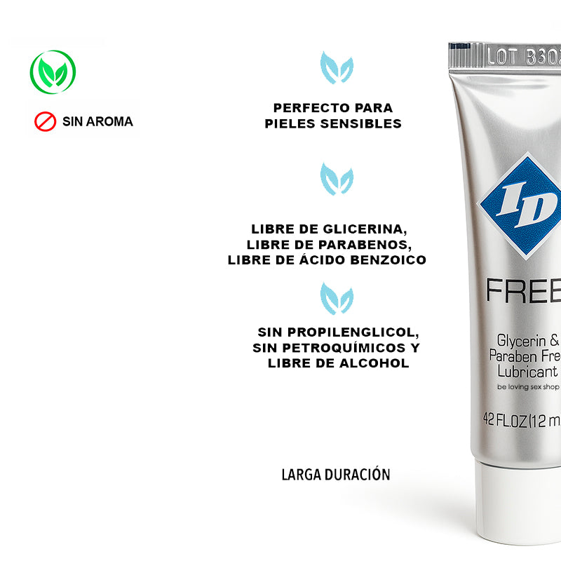 Lubricante Natural Id Free Sin Glicerina 12 Ml