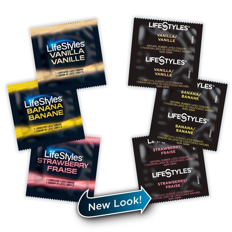 3 Condones Lifestyles Flavor