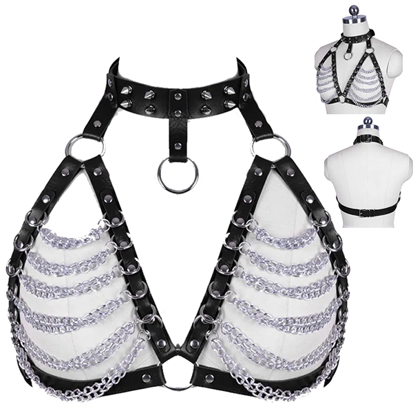 Top Bustier Brasier BDSM Body Cadena Bondage