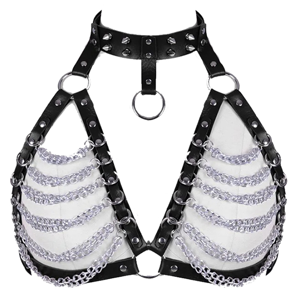 Top Bustier Brasier BDSM Body Cadena Bondage