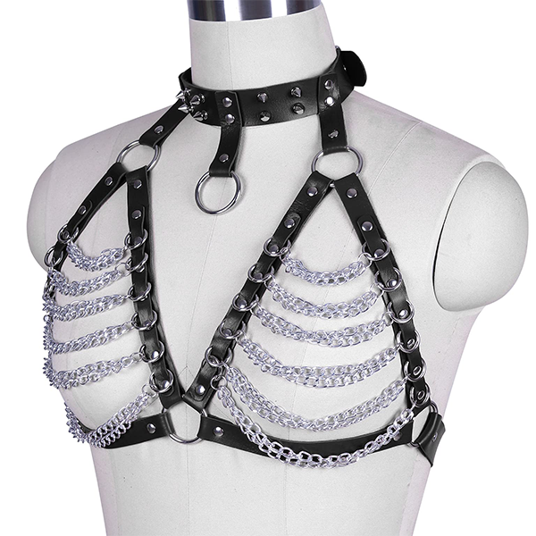 Top Bustier Brasier BDSM Body Cadena Bondage