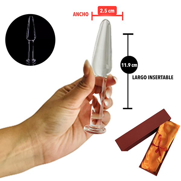 Mini Plug Anal Vidrio Hipoalergénico