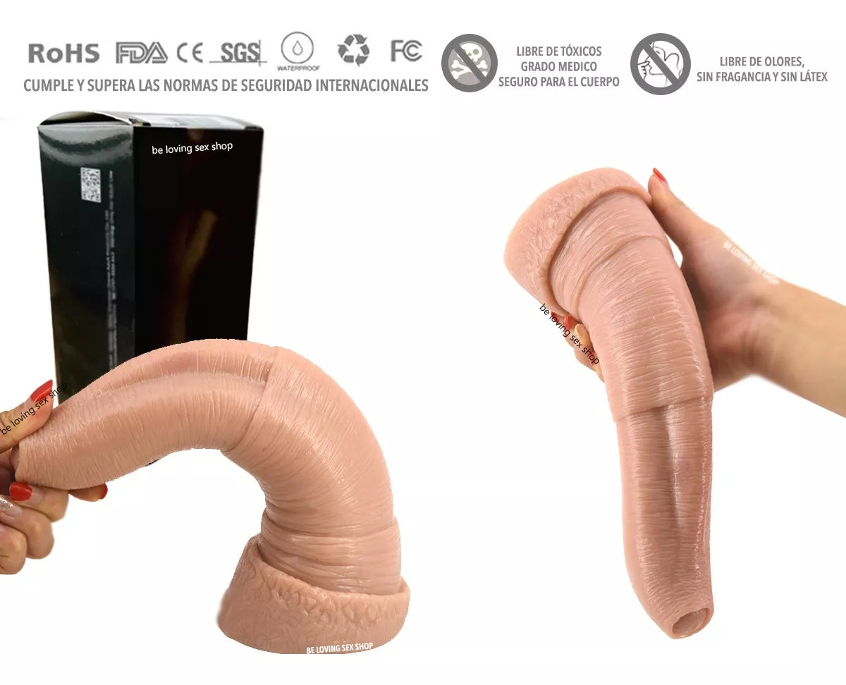 Mega Dildo Pene Elefante Dong 27 Cm