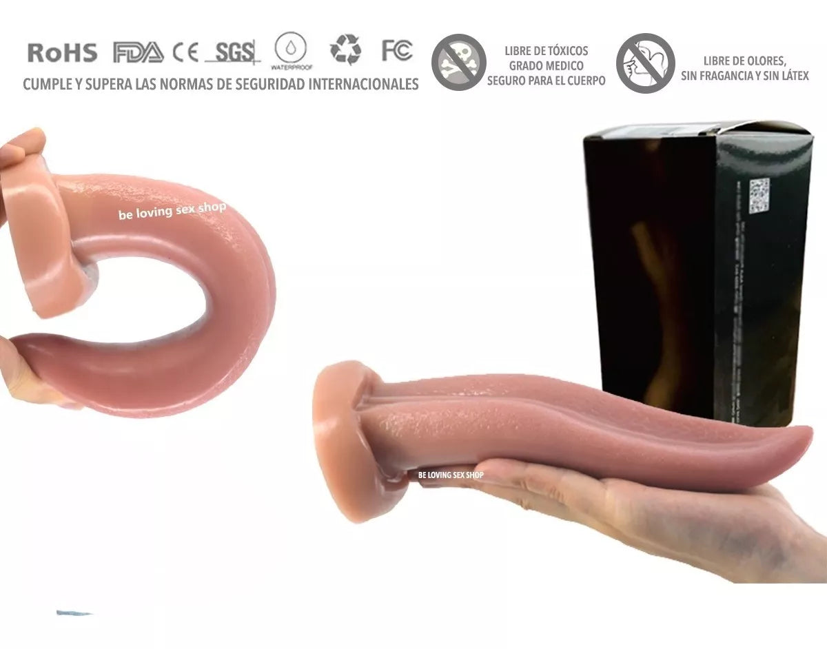 Dildo Lengua Realista de Animal o monstruo 20 cm